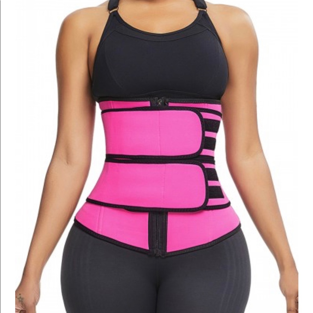 Waist Slimmer Belt Pink and Black